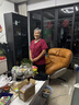桓黎奶奶夏裝棉麻套裝洋氣老年人衣服女80歲70媽媽夏天老太太服裝 紅色 XL 建議90-105斤 曬單實(shí)拍圖