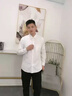 羅蒙（ROMON）襯衫男士夏季薄款免燙長(zhǎng)袖商務(wù)職業(yè)正裝涼感襯衣爸爸裝CS01白41 曬單實(shí)拍圖