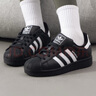 阿迪達斯 （adidas）三葉草男鞋女鞋 25秋季新款運動(dòng)鞋情侶金標貝殼頭百搭休閑鞋板鞋 黑色貝殼頭白標/JI0079&JH9977 35.5 內長(cháng)215MM 曬單實(shí)拍圖