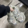 ZLZP老爹鞋男巴黎2025秋季新款莆田情侶網(wǎng)紅做舊男女款透氣增高運(yùn)動(dòng)鞋 做舊奶茶灰 42 曬單實(shí)拍圖