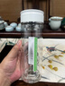 果茲（GUOZI）茶水分離杯雙層帶茶隔水杯 耐高溫泡茶杯加厚透明杯送男老師禮物 曬單實(shí)拍圖