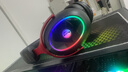 竹林?zhù)B朱雀ZG3電競游戲頭戴式耳機四模7.1藍牙無(wú)線(xiàn)2.4G電腦手游帶麥驅動(dòng)音效邊充邊用fps三角洲 黑紅色 曬單實(shí)拍圖