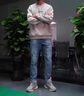 花花公子（PLAYBOY）牛仔褲男士春秋季破洞2025新款9分哈倫修身小腳九分褲子男款 3025藍色 九分 32 曬單實(shí)拍圖