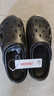 名創(chuàng  )優(yōu)品（MINISO）洞洞鞋男士夏季外穿防滑厚底eva踩屎感涼鞋防臭海邊沙灘包頭拖鞋 曬單實(shí)拍圖