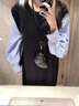 革曼孕婦連衣裙春秋2025新款時尚假兩件寬松襯衫拼接長裙秋季孕婦裙子 圖片色連衣裙 XL 曬單實拍圖
