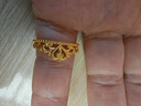 周生生 足金愛(ài)情密語(yǔ)皇冠黃金戒指開(kāi)口戒金飾品90227R計價(jià) 3.09克(含工費100元) 曬單實(shí)拍圖
