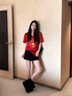 一寸相思2026福氣滿(mǎn)滿(mǎn)衣服紅色t恤上衣女時(shí)尚短袖純棉女裝新款爆款打底衫 新年紅-福氣滿(mǎn)滿(mǎn) XL (125-145斤） 曬單實(shí)拍圖