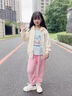 小馬寶莉女童外套秋季2025新款連帽長(cháng)袖衛衣兒童春秋款防風(fēng)耐磨秋裝衣服 米白 小馬寶莉粉X 130 曬單實(shí)拍圖