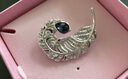 施華洛世奇（SWAROVSKI）IDYLLIA優(yōu)雅羽毛情侶男女同款胸針飾品生日禮物女女5730360 曬單實(shí)拍圖