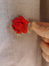 贏(yíng)夫人（Mrs win）2026新款紅玫瑰氣質(zhì)胸針女西裝配飾別針花朵胸花大氣衣飾 金色紅玫瑰 A26-205 曬單實(shí)拍圖