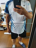 威克多（VICTOR）羽毛球服 官方新款李梓嘉專(zhuān)屬大賽服透氣速干針織運動(dòng)短袖背心 T恤/AF白藍 2XL 曬單實(shí)拍圖