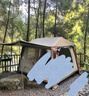 牧高笛（MOBIGARDEN）假日山居5.9 戶(hù)外露營(yíng)防曬自動(dòng)速開(kāi)黑膠帳篷 NX25561002 松露棕 曬單實(shí)拍圖