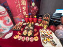 優(yōu)膳坊周歲花饃龍寶寶花樣饅頭兒童抓周布置拍照道具百歲儀式用品花餑餑 龍寶寶雙醒獅12件套 曬單實(shí)拍圖
