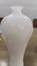 不東冰種美人瓶 德化白瓷羊脂玉小號花瓶插花水養高級感輕奢陶瓷擺件 曬單實(shí)拍圖