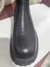 他她（TATA）英倫厚底騎士靴女靴顯瘦長(cháng)筒靴高筒靴冬新款GJX01DG4 黑色 38 曬單實(shí)拍圖