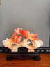春生秋收高端品質(zhì)中堂擺件如意魚(yú)擺設居家客廳玄關(guān)辦公送禮公司開(kāi)業(yè)玉石款 大號【蓮年有魚(yú)】紅花冰玉色 高品質(zhì) 曬單實(shí)拍圖