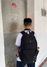 NBA VIBE喬丹飛人經(jīng)典滿(mǎn)天星AJ電腦雙肩包初高中大學(xué)生Jordan書(shū)包戶(hù)外休閑 黑黃色大號 曬單實(shí)拍圖