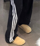 阿迪達斯（adidas）官方女褲25新款運動(dòng)褲寬松香蕉褲三條紋梭織彎刀褲長(cháng)褲 KB5224 S 曬單實(shí)拍圖