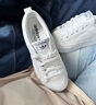 adidas NIZZA PLATFORM厚底增高運動(dòng)帆布鞋男女阿迪達斯三葉草   白   38 曬單實(shí)拍圖