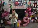 多美憶生日?qǐng)鼍安贾门⑸諝馇騼和谰叻諊b飾快樂(lè)桌飄裝扮粉色套餐 曬單實(shí)拍圖