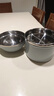 美廚（maxcook）304不銹鋼泡面碗 15cm塑鋼多用快餐杯學(xué)生飯盒 北歐藍(lán)MCFT192 曬單實(shí)拍圖