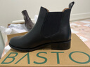 百思圖冬季新款切爾西靴時(shí)尚簡(jiǎn)約潮流通勤女顯瘦短靴C3752DD5 黑色 36 曬單實(shí)拍圖