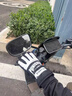 UOSO騎行手套男士加絨加厚保暖御寒手襪騎車(chē)防風(fēng)冬季觸屏手套女 白色 均碼 曬單實(shí)拍圖