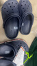 卡駱馳（CROCS）貝雅兒童洞洞鞋男女童戶(hù)外包頭沙灘鞋拖鞋/207013/207012 深藍色-410 35 (215mm) 曬單實(shí)拍圖