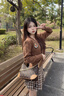 Marie Claire輕奢包包女包2025新款腋下包單肩包生日紀念日禮物送女友老婆 咖色 品牌禮盒裝 曬單實(shí)拍圖
