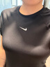 耐克（NIKE）短袖女 2026夏季新款小勾瑜伽訓練修身短款速干運動(dòng)T恤 FV7843-010 M 曬單實(shí)拍圖