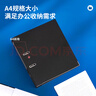 得力(deli) 10只裝3寸加厚型歐式快勞夾打孔文件夾A4帶孔檔案夾活頁夾底稿夾黑色 PE701-J10 曬單實(shí)拍圖