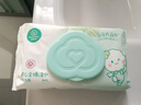 全棉時(shí)代（PurCotton）嬰兒濕巾新生兒洗臉巾手口濕紙巾成人可用100%純棉 80抽*1包 曬單實(shí)拍圖