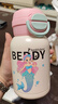 杯具熊（BEDDYBEAR）開(kāi)口笑雙飲蓋兒童保溫杯帶吸管水杯316鋼大容量保溫壺600ML美人魚(yú) 曬單實(shí)拍圖
