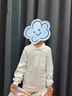 雨的印記（KissTheRain）男女童POLO衫打底衫小女孩白色校服內搭上衣寶寶純棉長(cháng)袖襯衫 白色男POLO領(lǐng) 一件男童款 130 建議身高120左右 曬單實(shí)拍圖