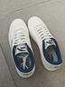 ANTA板鞋男鞋運動鞋子男款秋季皮面保暖防潑水小白鞋潮流百搭休閑鞋 象牙白/軍械藍 42 曬單實拍圖