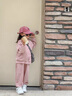 mlgt kids童裝女童春秋套裝2025新款休閑時(shí)尚女寶寶秋裝運動(dòng)兩件套潮 粉色 春秋款 110 曬單實(shí)拍圖