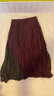 優(yōu)衣庫合作款/女裝打褶長(cháng)裙/半身裙裙子479704 19 酒紅色 XL /165/76A 曬單實(shí)拍圖