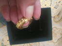 復古浮雕六字旋轉戒指，可轉動(dòng)個(gè)性旋轉指環(huán)不掉色戒指S1 10號(建議140-160斤 手胖的拍大一號) 曬單實(shí)拍圖