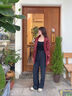 AIGLE【25年秋季新品】艾高女士長(cháng)褲子防潑水戶(hù)外經(jīng)典時(shí)尚休閑褲褲裝 黑色BO112 38 165/74A 曬單實(shí)拍圖