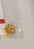 中銀鑫行桃花轉運珠吊墜足金999黃金項鏈掛墜硬金DIY手串送女友禮物 桃花吊墜（克重多退少補） 約0.8g 曬單實(shí)拍圖