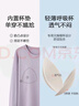 浪莎帶胸墊睡衣女春夏精梳棉抑菌防螨圓領(lǐng)套頭可外穿女士家居服套裝 曬單實(shí)拍圖