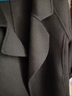 皮爾卡丹（pierre cardin）高端雙面羊絨大衣女中長款2025年冬季新款顯瘦黑色毛呢外套小個子 鋼琴黑 XS 85-105斤 曬單實拍圖