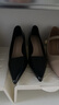 ZHR裸色高跟鞋女新款尖頭細跟女鞋法式氣質(zhì)通勤單鞋 BQ117G 黑色 37 曬單實(shí)拍圖