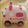 蓓臣嬰兒小汽車(chē)可啃咬軟膠慣性回力萌寵小汽車(chē)耐摔卡通慣性玩具車(chē) 萌寵搪膠車(chē)（彩盒裝）兔子救護車(chē) 可啃咬寶寶耐摔迷你小汽車(chē) 曬單實(shí)拍圖