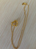 周生生黃金吊墜 玫瑰花環(huán)足金不含項鏈 情侶生日禮物82296P計價(jià)3.45克 曬單實(shí)拍圖