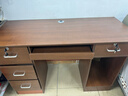 幻狐 （DREAM FOX ） 電腦桌臺式家用辦公書(shū)桌現代簡(jiǎn)約帶抽屜學(xué)生學(xué)習桌臥室寫(xiě)字桌子 【四抽+鍵盤(pán)板】深胡桃色120CM 曬單實(shí)拍圖