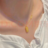 中國黃金（CHINA GOLD）小金磚黃金項鏈女999足金吊墜本命年生日禮物送女朋友老婆 金重約1.5g【足金吊墜*贈銀鏈】 曬單實(shí)拍圖