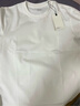 SIMWOOD/簡(jiǎn)木男裝【全新合體版】春夏230g長(cháng)絨棉sorona短袖T恤SO210078 白色 (左袖同色繡花) M (建議111-125斤) 曬單實(shí)拍圖