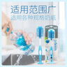 布朗博士360°旋轉軟毛奶瓶刷 兒童吸管杯清洗工具 防刮傷可站立（藍） 曬單實(shí)拍圖
