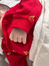 babylove嬰兒連體衣春季純棉0-6個(gè)月初生兒滿月寶寶拜年衣服新生兒哈衣 曬單實(shí)拍圖